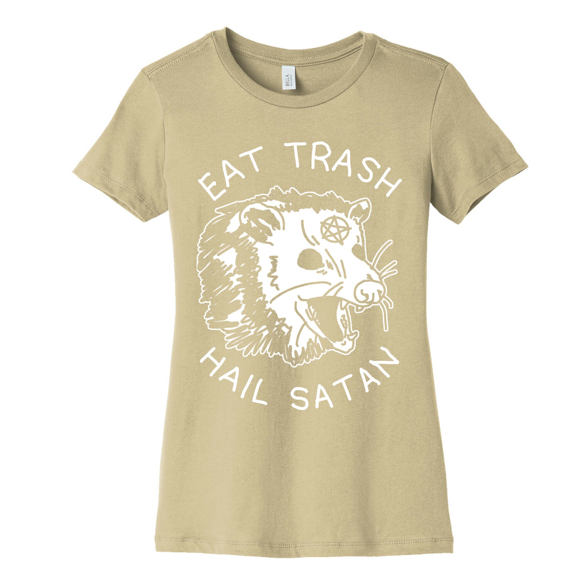 Eat Trash Hail Satan Possum Women's Cotton Tee